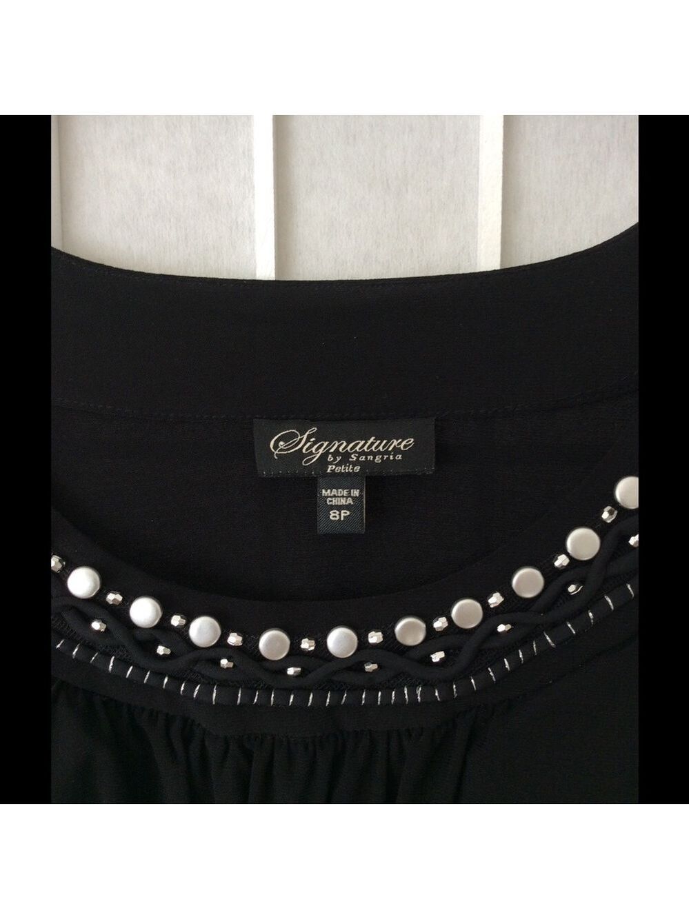 SIGNATURE by Sangria little black dress - Picture 3 of 6